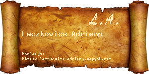 Laczkovics Adrienn névjegykártya